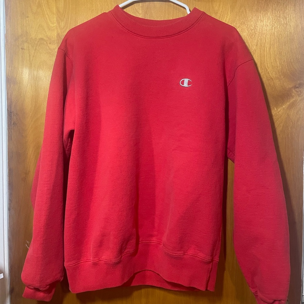 Red Champion Crewneck/Sweatshirt